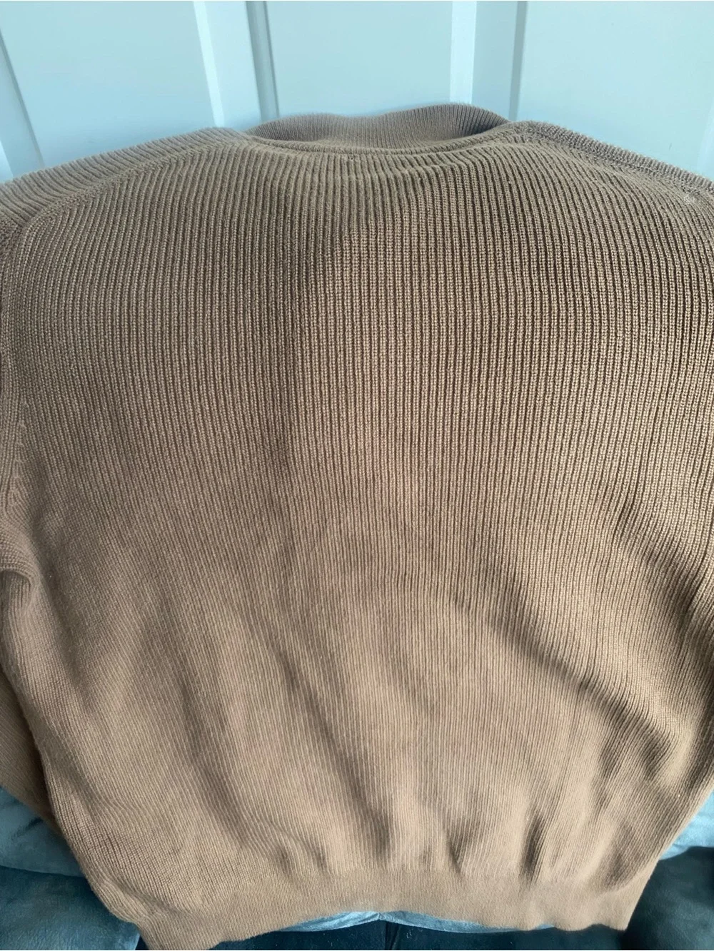 Banana Republic Men's V-Neck Shawl Collar Sweater - Brown